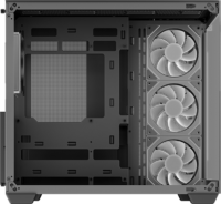 DeepCool CG530 4F Midi Torony Számítógépház + 4db 120mm ARGB ventilátor - Fekete