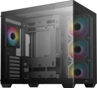 DeepCool CG530 4F Midi Torony Számítógépház + 4db 120mm ARGB ventilátor - Fekete