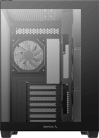 DeepCool CG530 4F Midi Torony Számítógépház + 4db 120mm ARGB ventilátor - Fekete