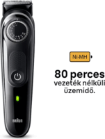 Braun BT3440 Vezeték nélküli Akkus Szakállvágó - Fekete