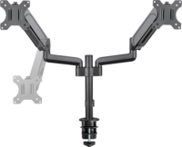 Stell SOS 2122 17"-32" Monitor asztali tartó kar - Fekete (2 kijelző)