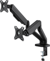 Stell SOS 2121 17"-32" Monitor asztali tartó kar - Fekete (2 kijelző)