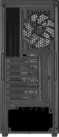 AeroCool Designer Midi Torony Számítógépház + 4db 120mm RGB ventilátor - Fekete