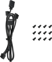 Deepcool FL12 120mm PWM RGB Rendszerhűtő ventilátor 3db - Fekete