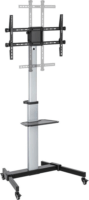 Stell SOS 4050 37"-86" LCD TV / Monitor gurulós padló tartó állvány - Ezüst