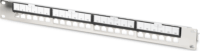 Digitus DN-91411-G 19" Cat.5e / Cat.6 / Cat.7 Patch Panel 24 port - Ezüst