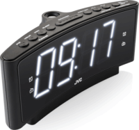 JVC RA-E314B Asztali Rádiós ébresztőóra Digitális kijelzővel - Fekete