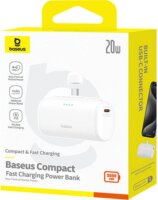 Baseus P10068306213-00 Powerbank USB-C + Type-C 5000mAh 20W - Fehér