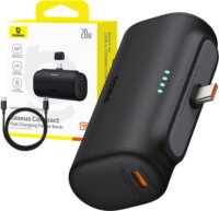 Baseus P10068306113-00 Powerbank USB-C + Type-A 5000mAh 20W - Fekete