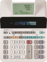 Sharp EL1901 Segédkijelzős asztali számológép - Fehér