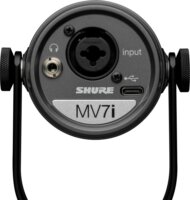 Shure MV7I Okos Vezetékes Podcast Mikrofon és Interfész - Fekete