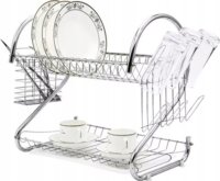 TOO KT-583 Maxi Fém Háromszintes edényszárító 24,5 x 44 x 56 cm - Ezüst