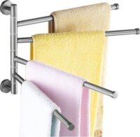 Ruhhy 24267 Fali Törölköző tartó 4 karos állvány 43 x 32 cm - Ezüst