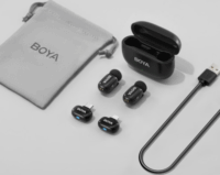 Boya Mini-12 Lightning/USB-C Wireless mikrofon készlet - Fekete