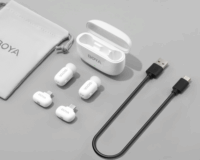 Boya Mini-13 Lightning/USB-C Wireless mikrofon készlet - Fehér