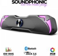 Advance SP-230 Soundphonic RGB 2.0 Hangfal 6W - Fekete