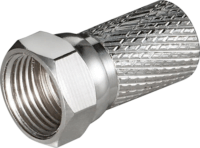 goobay 51864 Type-F Antenna csatlakozó 7mm - Ezüst