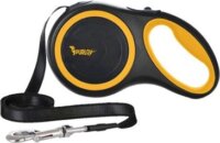 Purlov Automata M/5m Csévélő szalagos kutya póráz - Fekete/Narancssárga