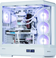 Zalman P50 DS Midi Torony Számítógépház + 4db 120mm ARGB ventilátor - Fehér