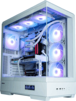 Zalman P50 DS Midi Torony Számítógépház + 4db 120mm ARGB ventilátor - Fehér