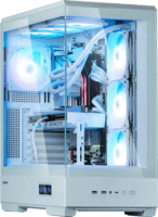 Zalman P50 DS Midi Torony Számítógépház + 4db 120mm ARGB ventilátor - Fehér