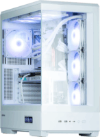 Zalman P50 DS Midi Torony Számítógépház + 4db 120mm ARGB ventilátor - Fehér