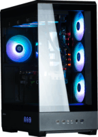 Zalman P50 DS Midi Torony Számítógépház + 4db 120mm ARGB ventilátor - Fekete