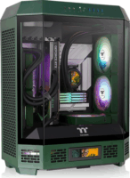 Thermaltake The Tower 600 Midi Torony Számítógépház + 2db 140mm ventilátor - Sötétzöld