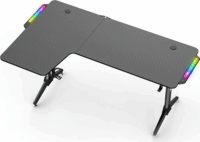 Spirit of Gamer Headquarter 900 Elektromosan állítható Gamer asztal 140 x 70 x 75-120 cm - Fekete