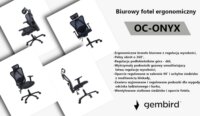 Onyx OC-ONYX Ergonómikus Irodai Forgószék - Fekete