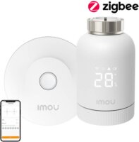 IMOU KIT-TRV1-EU-2 ZigBee Radiátor Okos Termosztát + 6db Adapter + Gateway - Fehér