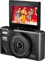 Easypix V64 Flip Kompakt Digitális Fényképező 64Mpx / 4K - Fekete