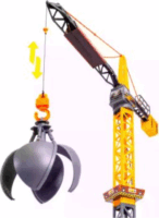 Dickie Toys Óriás daru játékszett építőjáték távirányítóval 110 cm