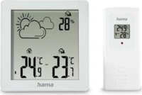 Hama Zakynthos LCD Meteorológiai Időjárás állomás Kültéri érzékelővel - Fehér