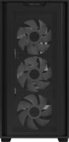 Asus A21 Plus Midi Torony Számítógépház + 4db 120mm ARGB ventilátor - Fekete