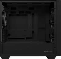 Asus A21 Plus Midi Torony Számítógépház + 4db 120mm ARGB ventilátor - Fekete