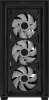 Asus A21 Plus Midi Torony Számítógépház + 4db 120mm ARGB ventilátor - Fekete