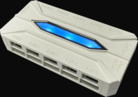 LC Power LC-CF-120-ARGB-KIT-R-W 120mm PWM ARGB Rendszerhűtő ventilátor 3db + Vezérlő HUB - Fehér