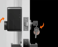 SwitchBot Smart Lock Pro Bluetooth Intelligens Ajtózár - Fekete