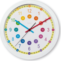 Hama 00222203 Sal Gyermek Tanuló Falióra Ø 30cm - Fehér / Színes
