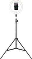 Havit ST7012 Pro Körlámpa telefontartóval és LED világítással Vlogger készlet - Fekete