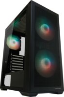 LC-Power Gaming 717B - Meshwork L Dark Számítógépház + 2db 140mm + 1db 120mm ventilátor - Fekete