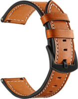 Mybandz Univerzális Elegáns Bőr szíj fekete csattal 22 mm - Barna