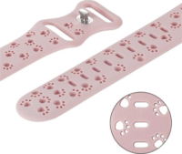 Mybandz Paw Apple Watch Szilikon Okosóra Szíj 44/45/46/49 mm - Púder/Mintás