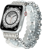 Mybandz Apple Watch Gyöngyös Fém Okosóra szíj 40/41/42 mm - Ezüst