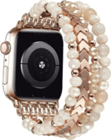Mybandz Apple Watch Gyöngyös Fém Okosóra szíj 40/41/42 mm - Rosegold
