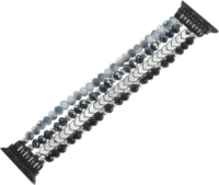 Mybandz Apple Watch Gyöngyös Fém Okosóra szíj 40/41/42 mm - Fekete