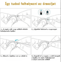 Mybandz Samsung Galaxy Watch 5/6/7 Rés nélküli Szilikon Okosóra szíj 20mm - Fekete/Szürke