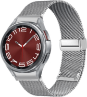 Mybandz Samsung Galaxy Watch 5/6/7 Csatos Milánói Fém Okosóra szíj 20mm - Ezüst