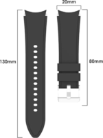 Mybandz Samsung Galaxy Watch 4/5 Szilikon Okosóra szíj 20mm - Éjkék